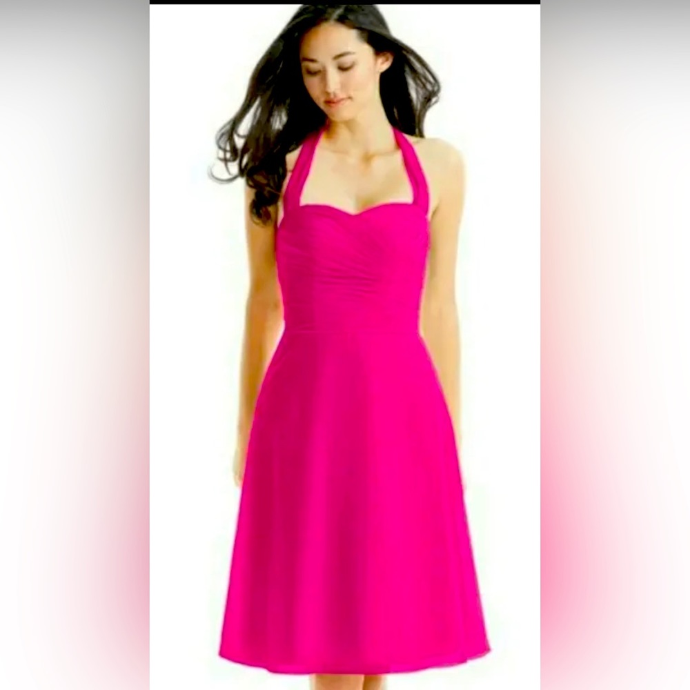 🌺 Azazie Fuchsia Pink Dress sweetheart dress Kinsey bridesmaid size 10 barbie